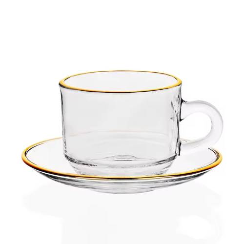 Cup and Saucer 6 Pcs Set - 150 ML ALJERAIWI