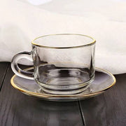 Cup and Saucer 6 Pcs Set - 150 ML ALJERAIWI