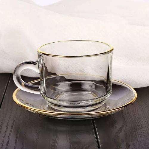Cup and Saucer 6 Pcs Set - 150 ML ALJERAIWI