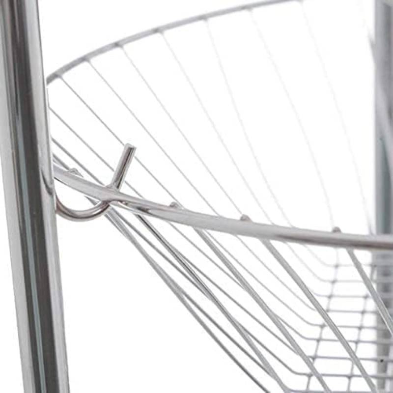سلة خضروات وفواكه 3 طابق استیل