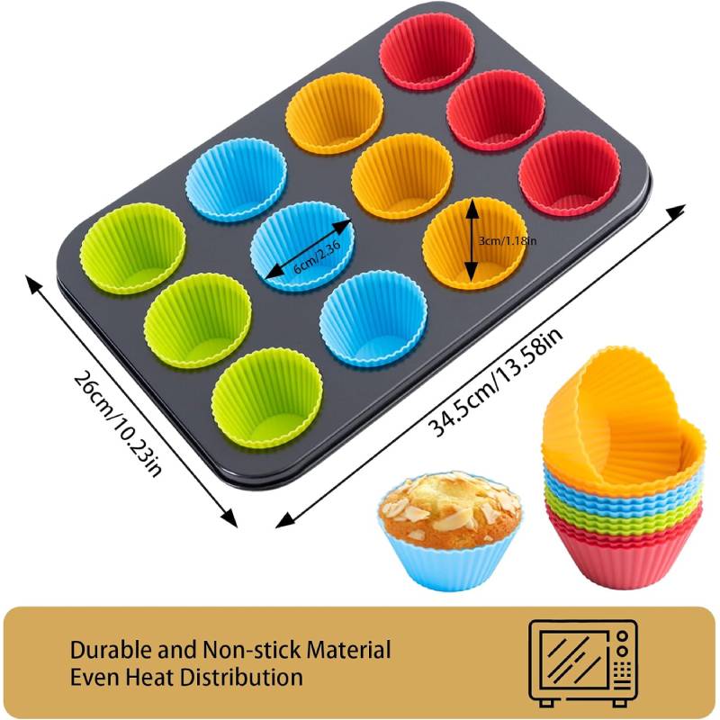 12 Cup Non-Stick Muffin Tray