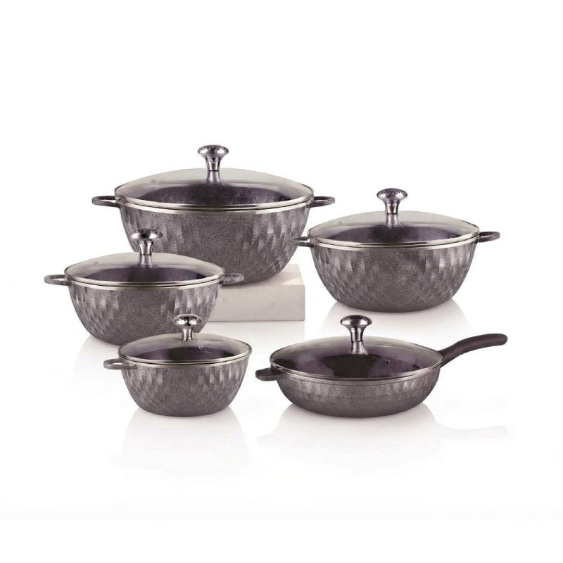 10-Piece Ceramic Cookware Set