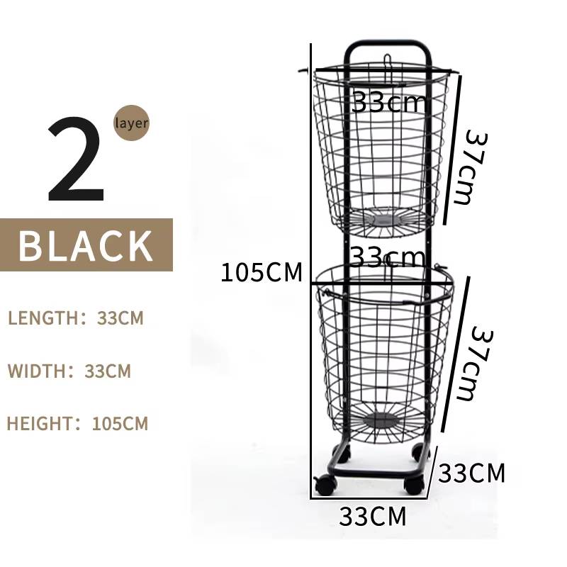 2 Tiers Laundry Basket