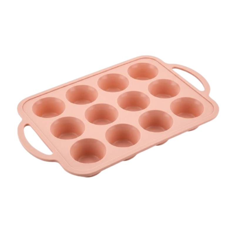 12 Pcs Silicone Muffin Tray