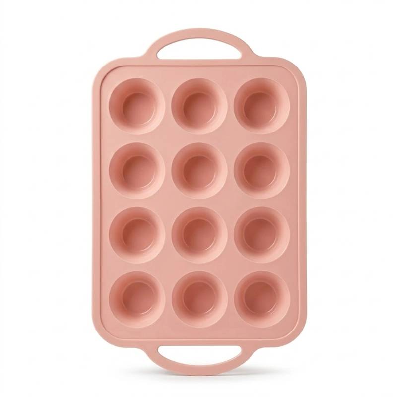 12 Pcs Silicone Muffin Tray