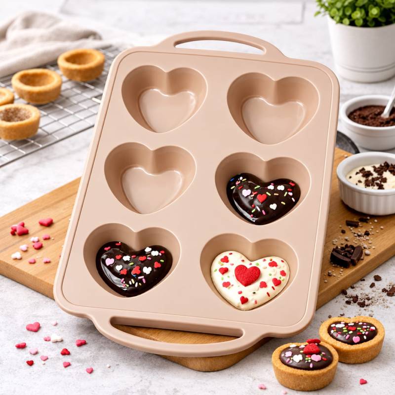 6 Pcs Silicone Cake Mould