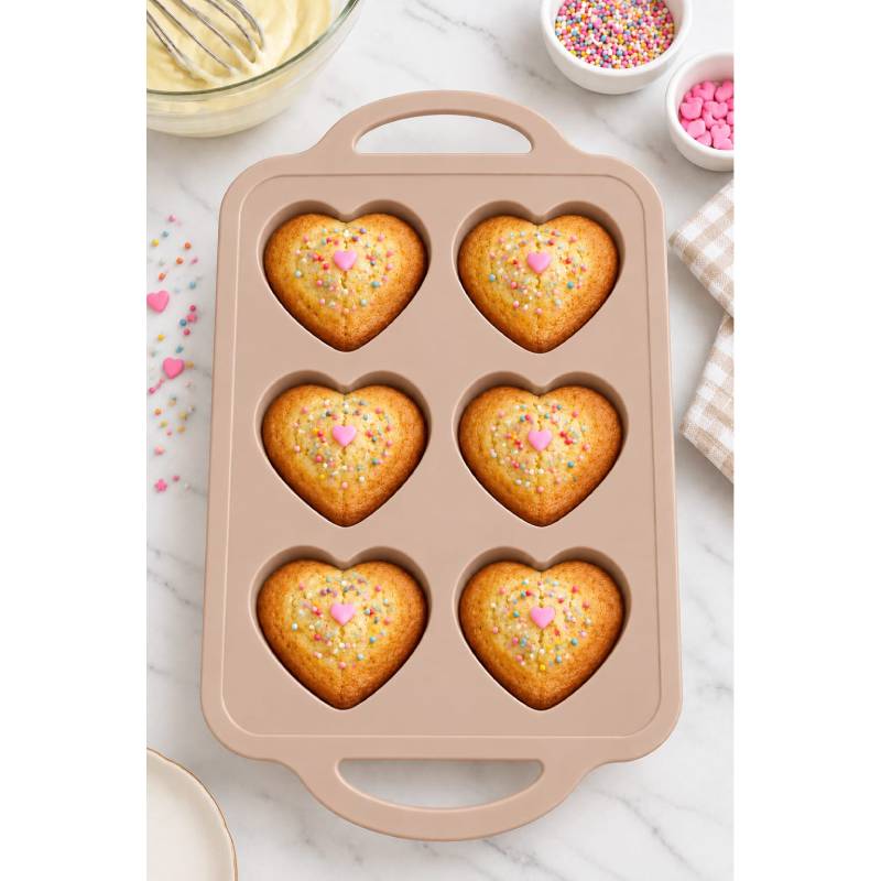 6 Pcs Silicone Cake Mould