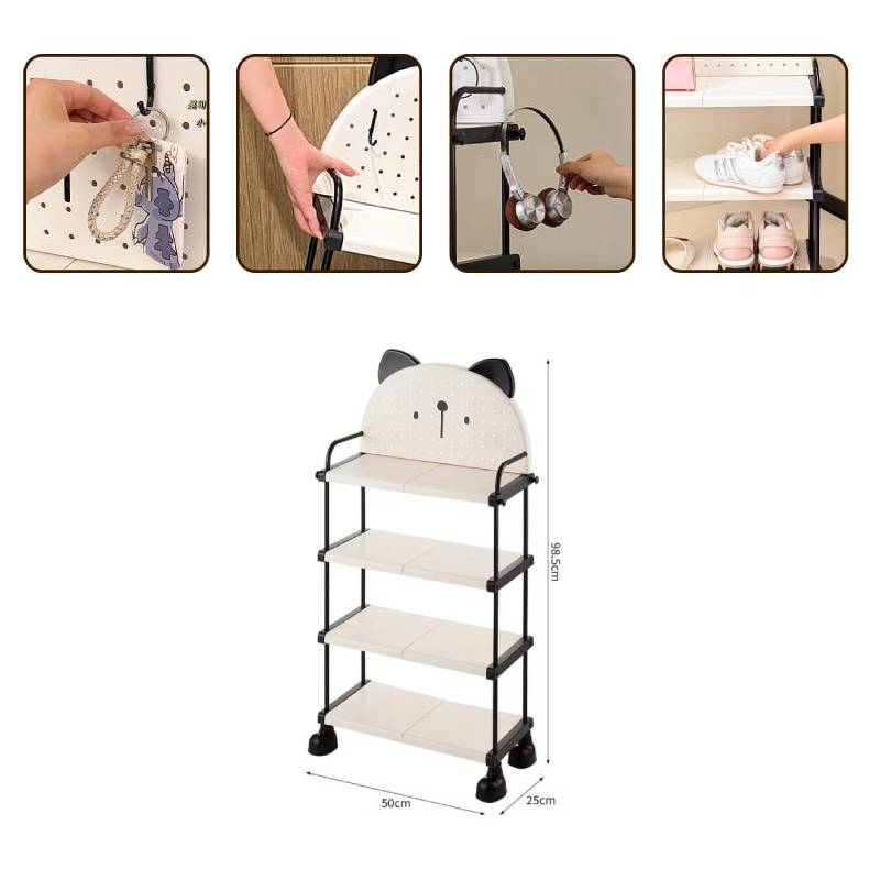 4 Tier Shoe Rack 50*25*98.5 CM