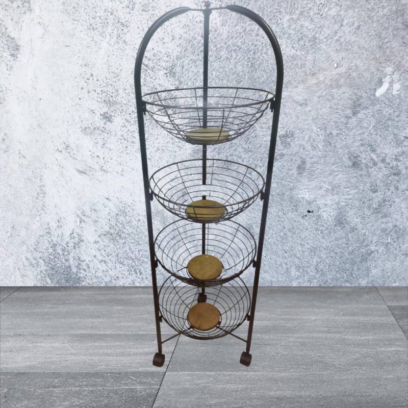 4 Tiers Kitchen Trolley