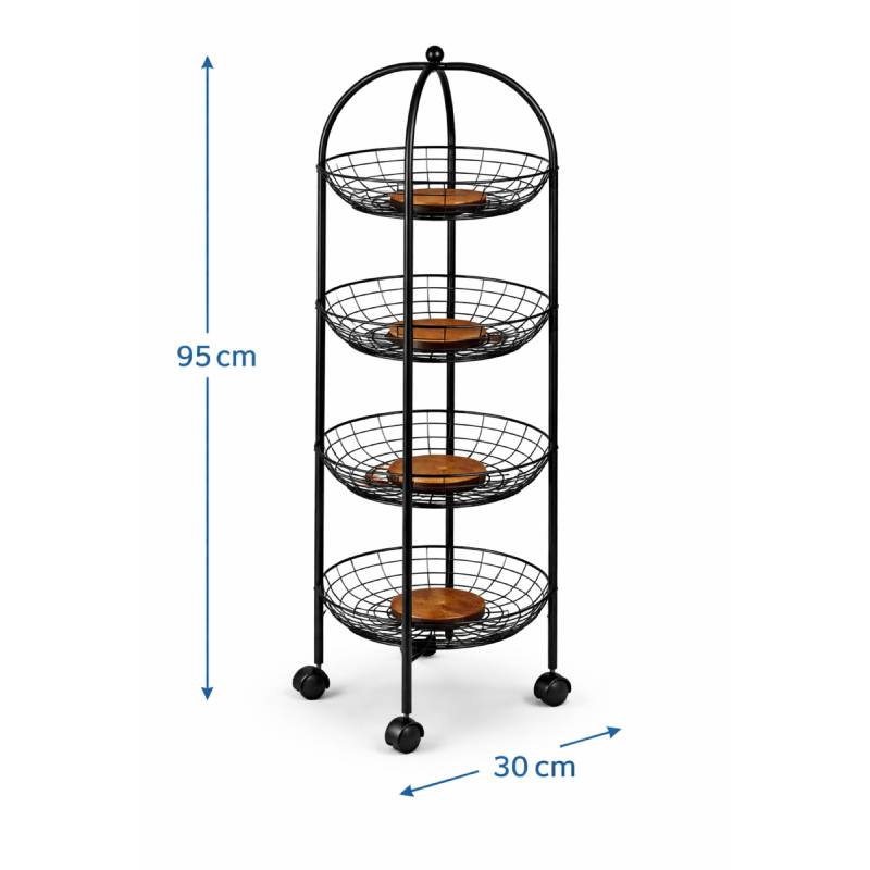 4 Tiers Kitchen Trolley