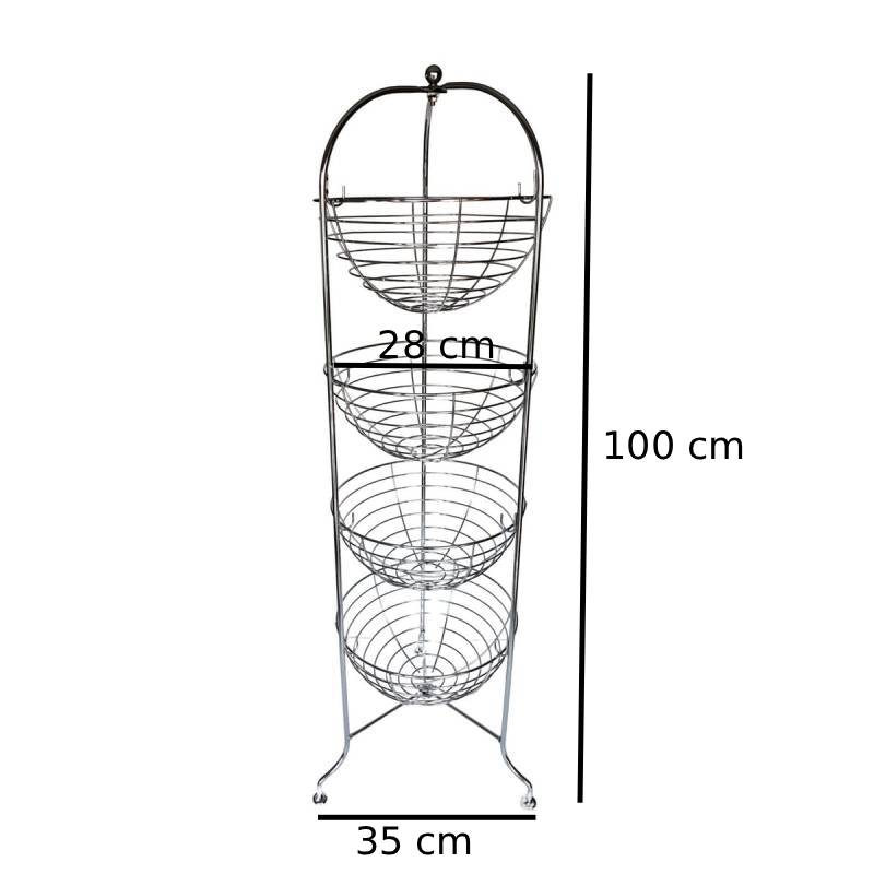 4 Tiers Kitchen Trolley