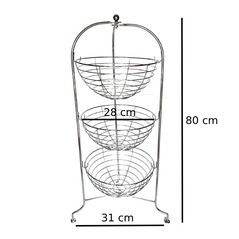 3 Tiers Kitchen Trolley