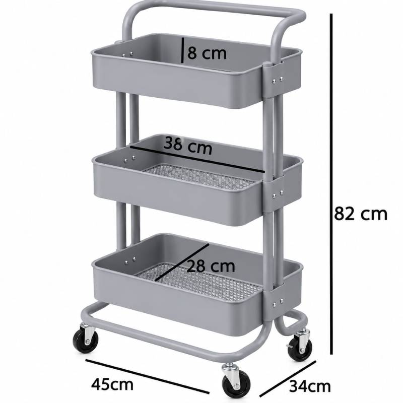 3 Tiers Multipurpose Trolley