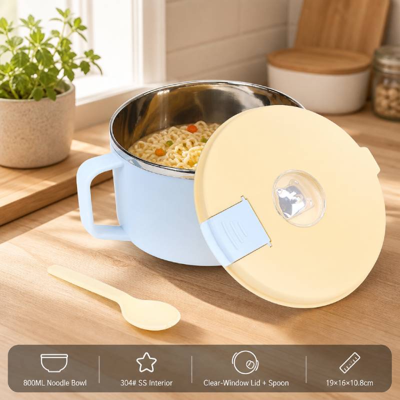 Instant Noodle Bowl With handle