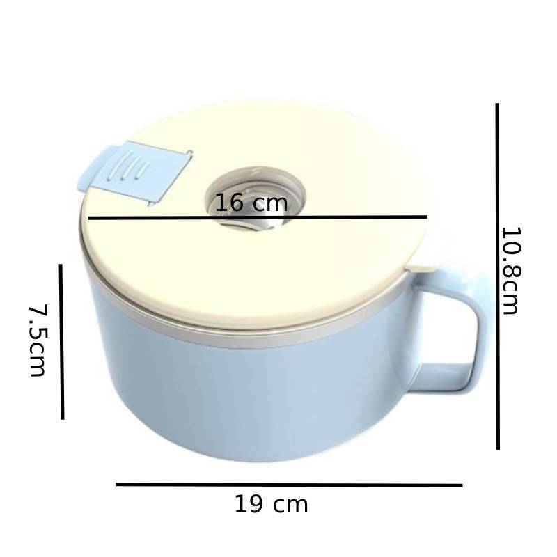 Instant Noodle Bowl With handle