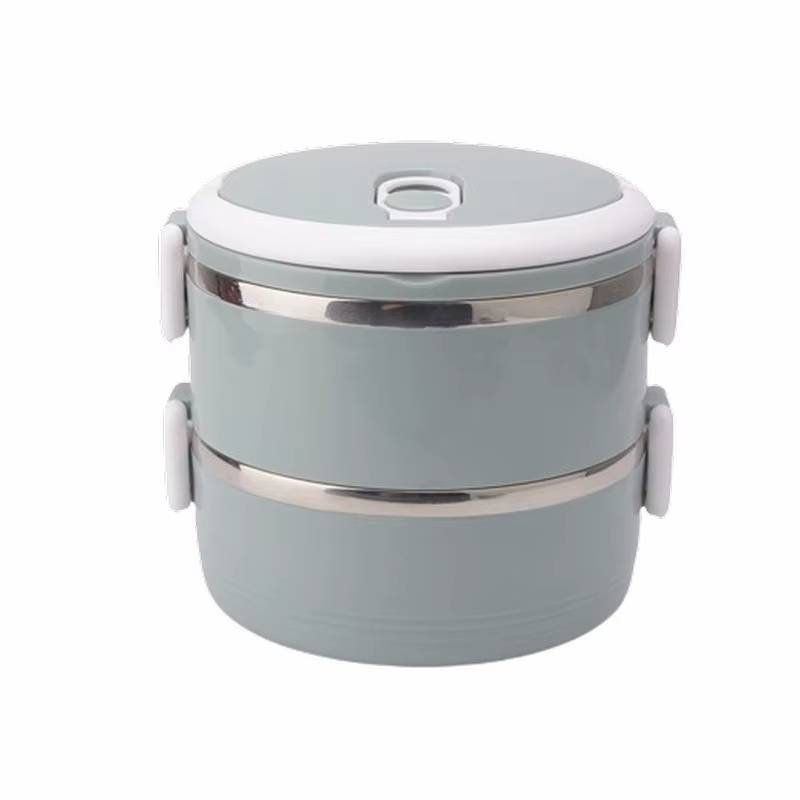 Stainless Steel Insulated Tiffin Box 14 CM (2 Layers)