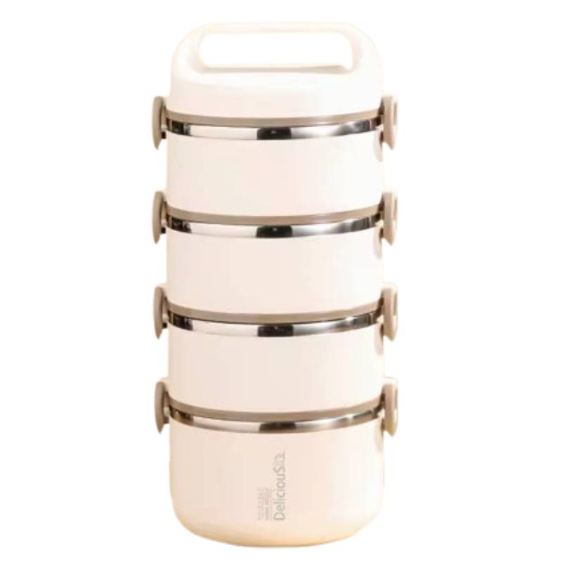 Stainless Steel Insulated Tiffin Box 14 CM (4 Layers)
