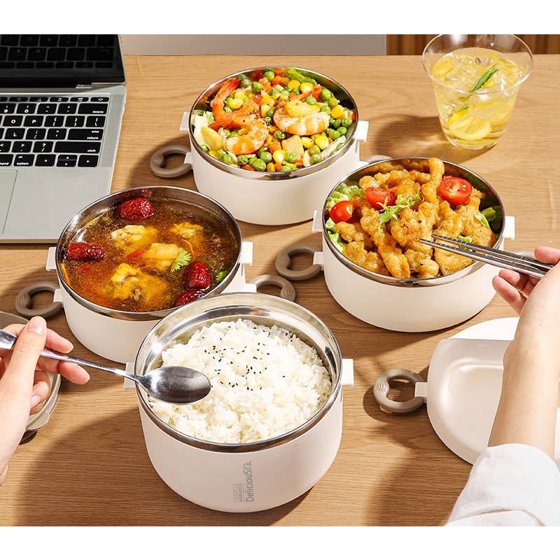Stainless Steel Insulated Tiffin Box 14 CM (3 Layers)
