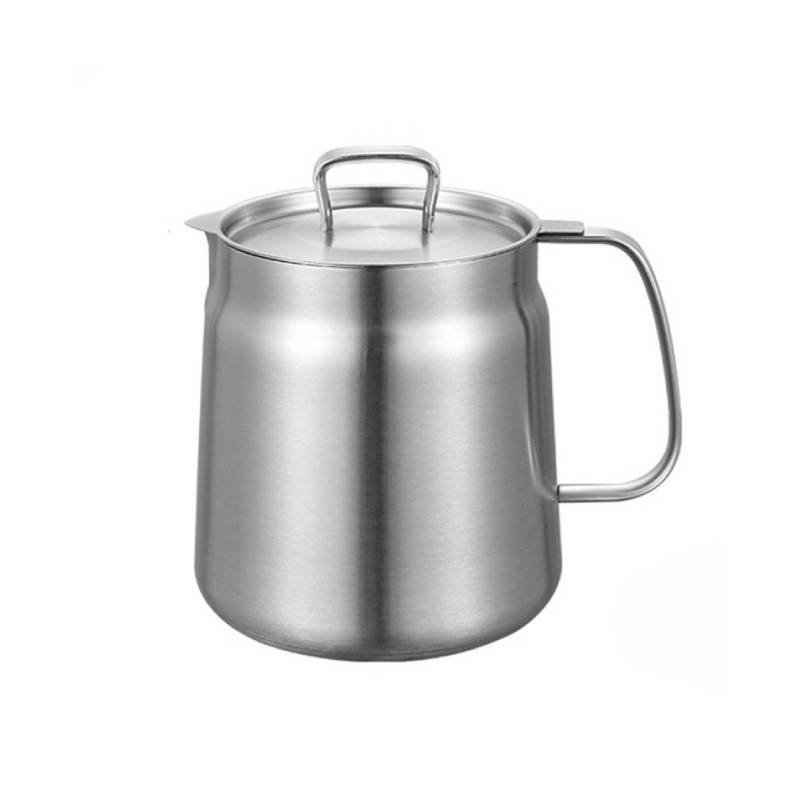 Oil Filter Pot with Mesh Strainer 1.5L
