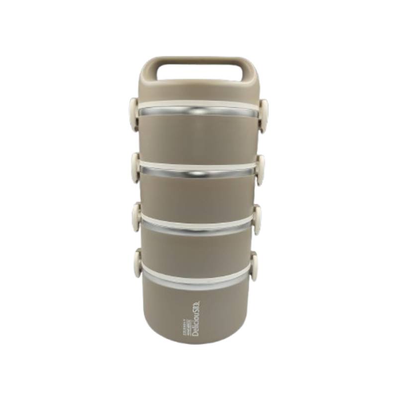 Stainless Steel Insulated Tiffin Box 14 CM (4 Layers)