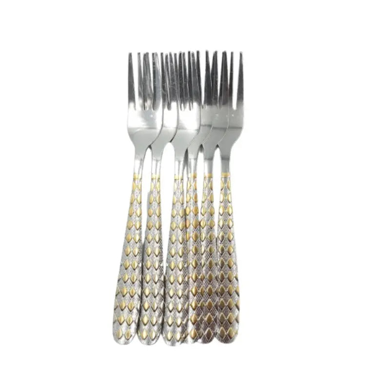 Stainless Steel Forks 15 cm 6 Pcs Set ALJERAIWI