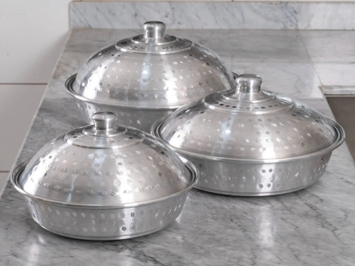 Aluminum Bowl with Cover ALJERAIWI