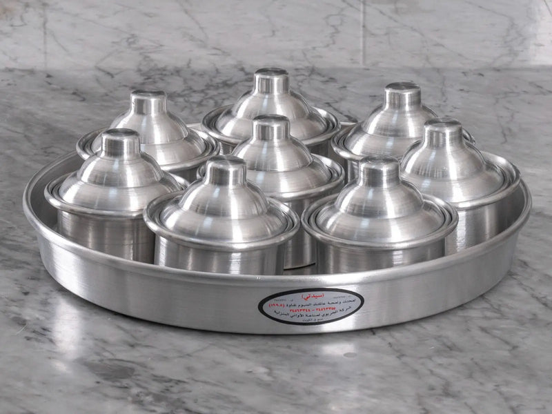 Serving Tray with Small Pots (قدر قرقيعان) ALJERAIWI