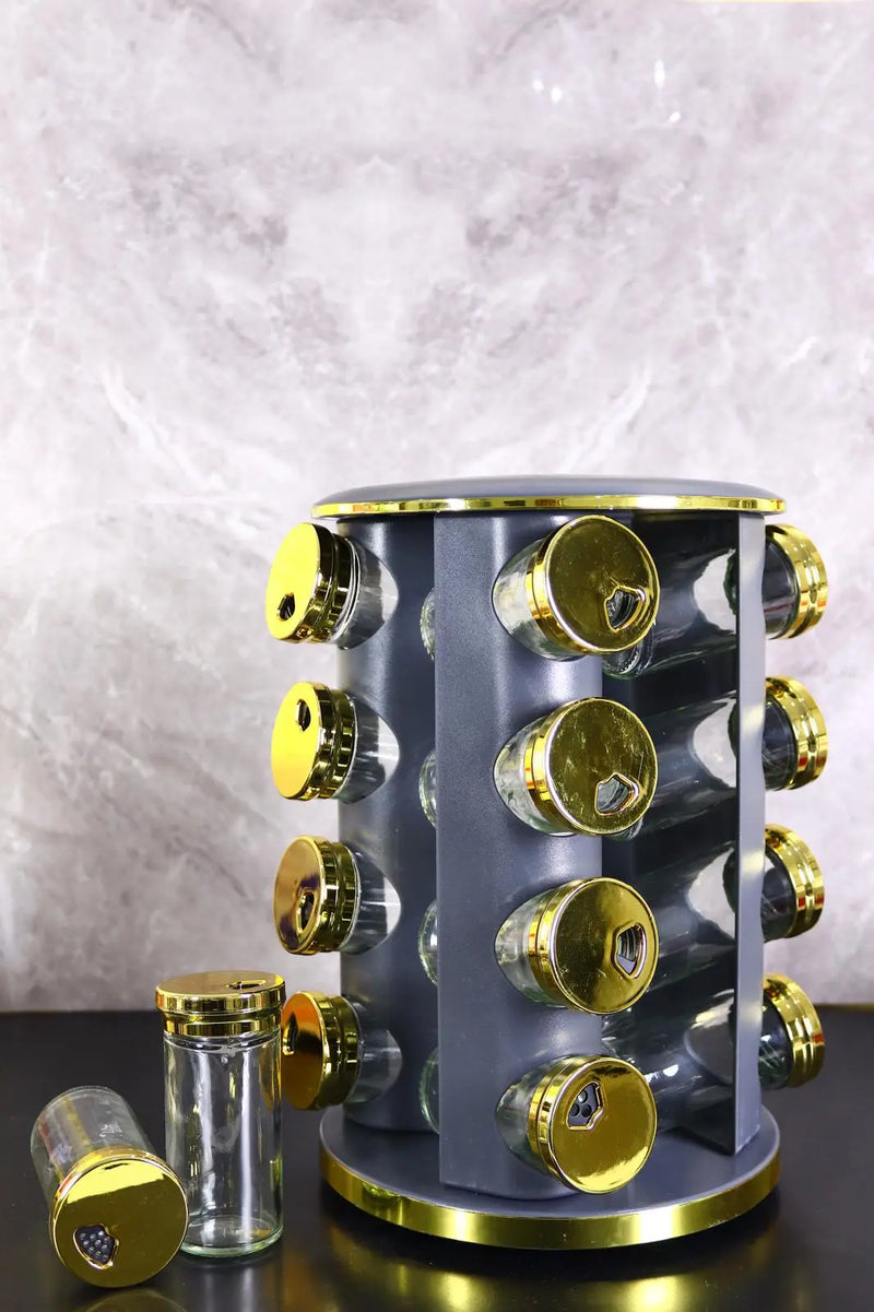 Rotating Spice Jar 16 Pcs Set ALJERAIWI