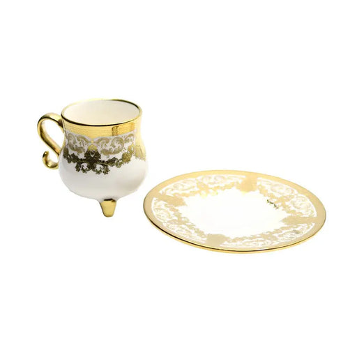 Cup and Saucer 6 Pcs Set - 80 ml ALJERAIWI