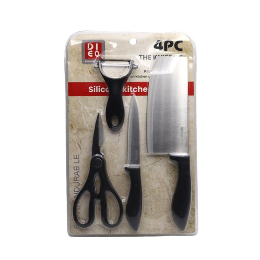 أدوات مطبخ من الفولاذ المقاوم للصدأ 4 قطع