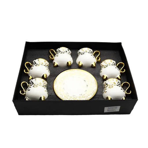 Cup and Saucer 6 Pcs Set - 80 ml ALJERAIWI