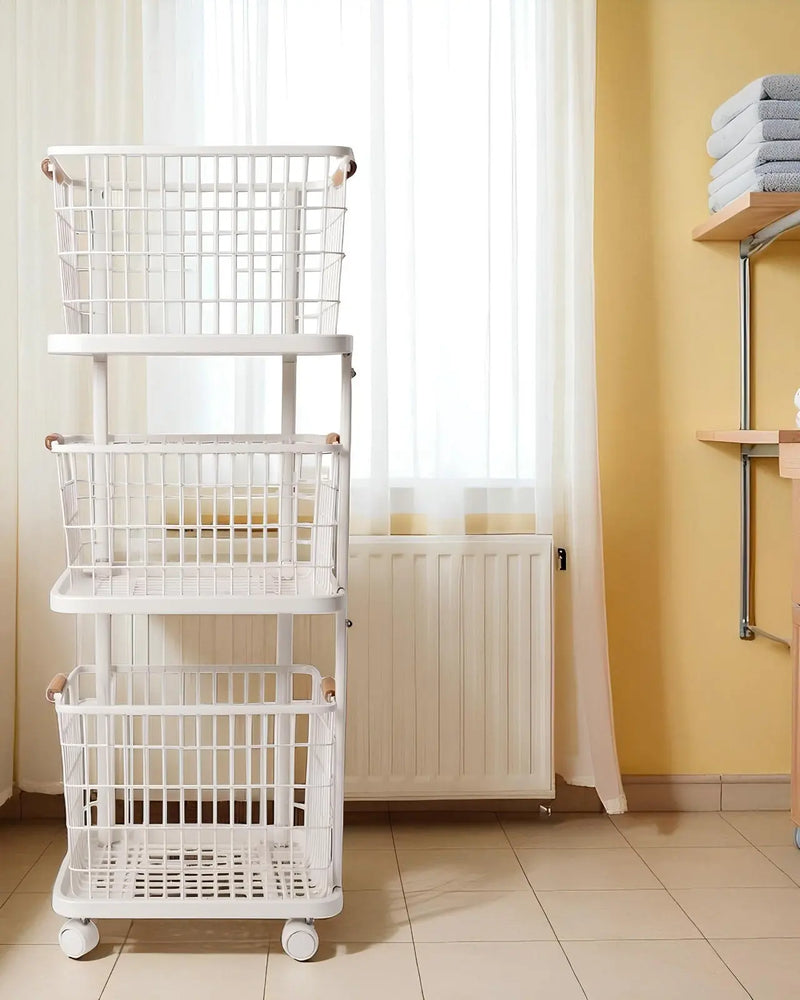 3 Tiers Laundry Basket Cart ALJERAIWI