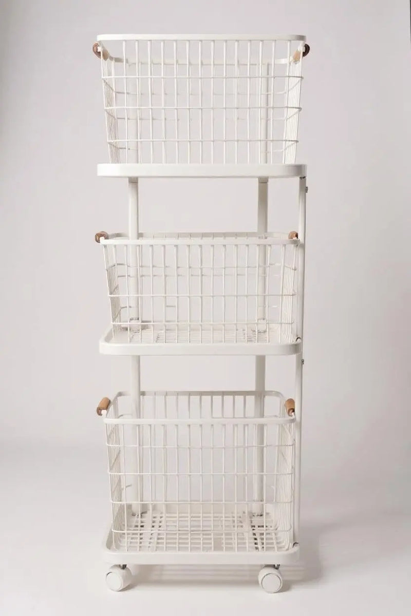 3 Tiers Laundry Basket Cart ALJERAIWI