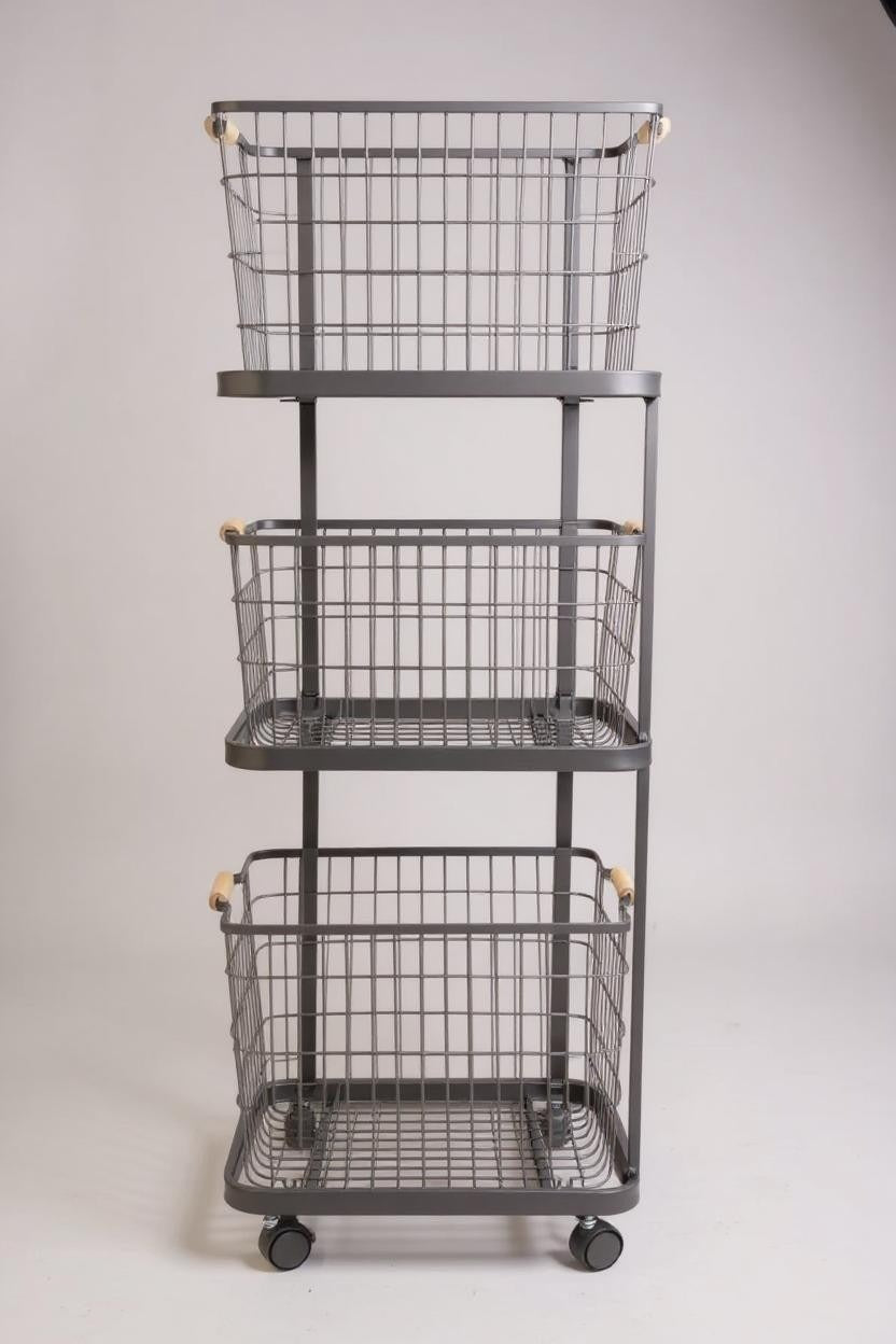  سلة ملابس 3 طبقات