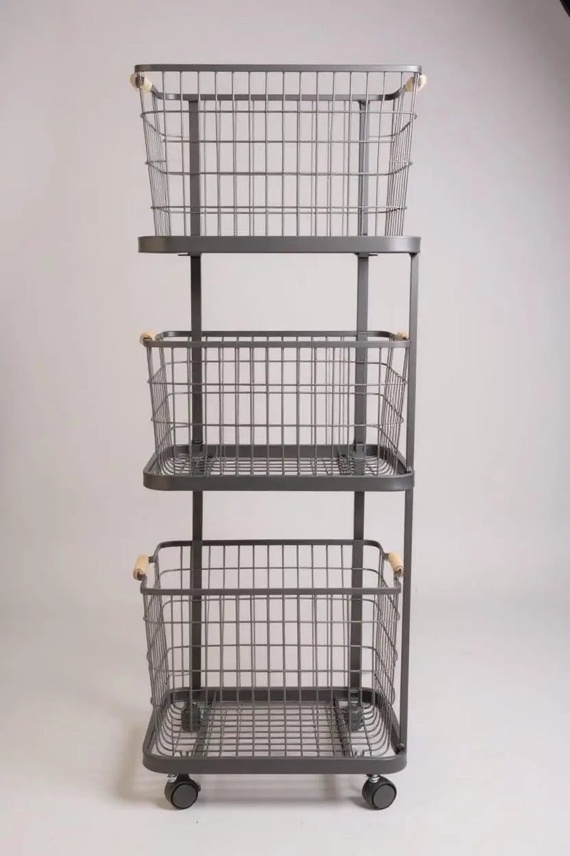 3 Tiers Laundry Basket Cart ALJERAIWI