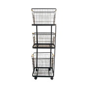 3 Tiers Laundry Basket Cart ALJERAIWI