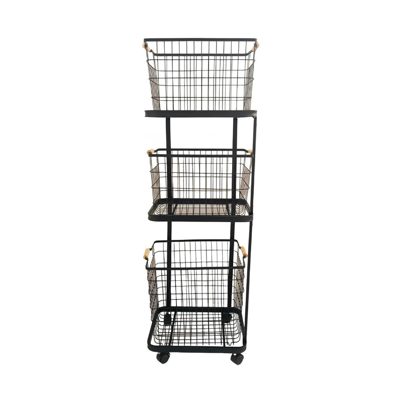 3 Tiers Laundry Basket Cart ALJERAIWI
