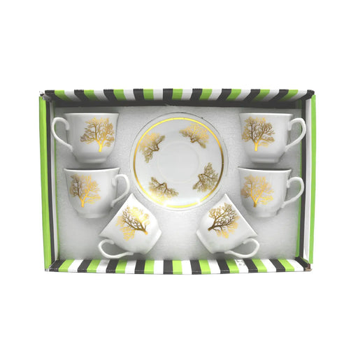 Cup and Saucer 6 Pcs Set - 80 ml ALJERAIWI