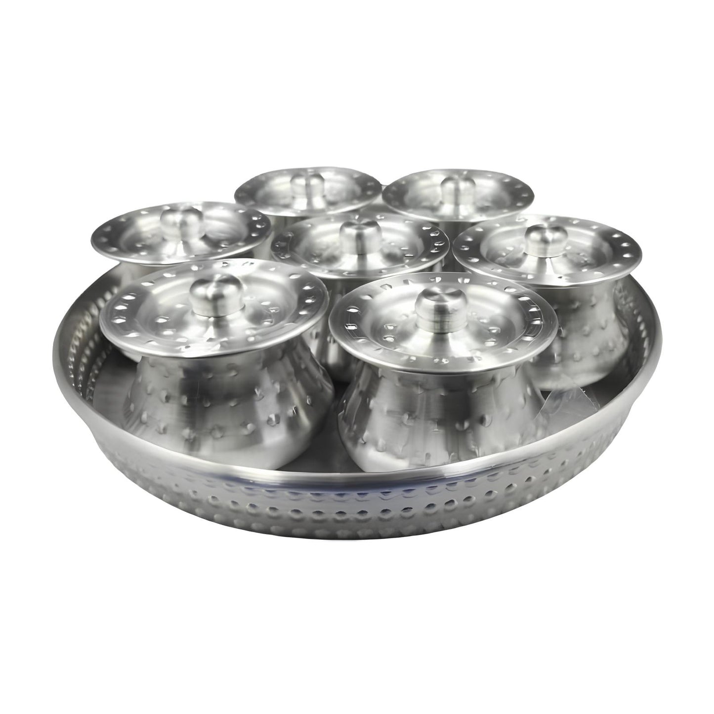 Designed Serving Tray with Puree Pot 7Pcs Set