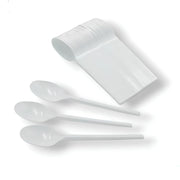 Plastic Spoon White  50 Pcs ALJERAIWI