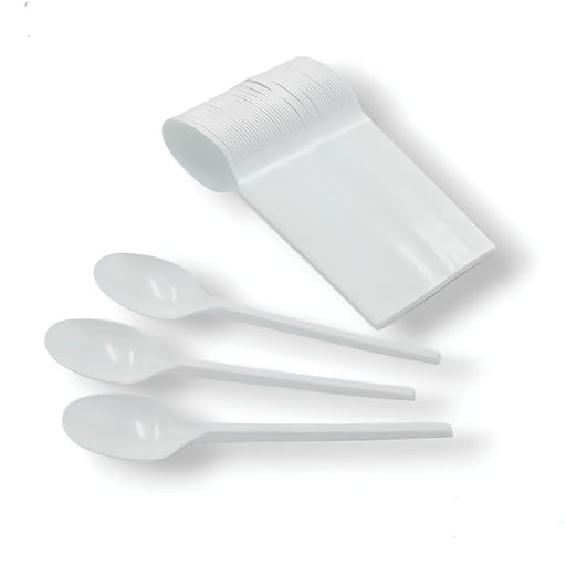 Plastic Spoon White  50 Pcs ALJERAIWI