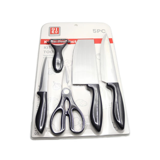 أدوات مطبخ من الفولاذ المقاوم للصدأ 5 قطع