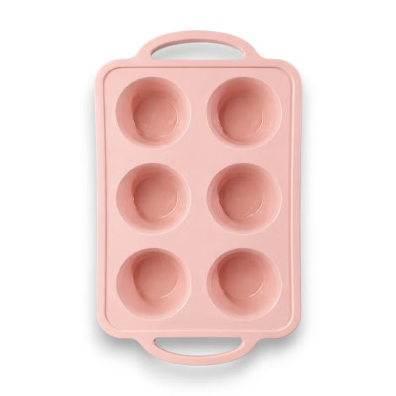 6 Pcs Silicone Muffin Tray