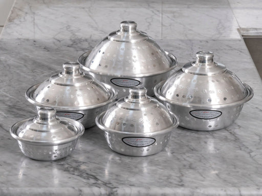Aluminum Bowl with Cover ALJERAIWI