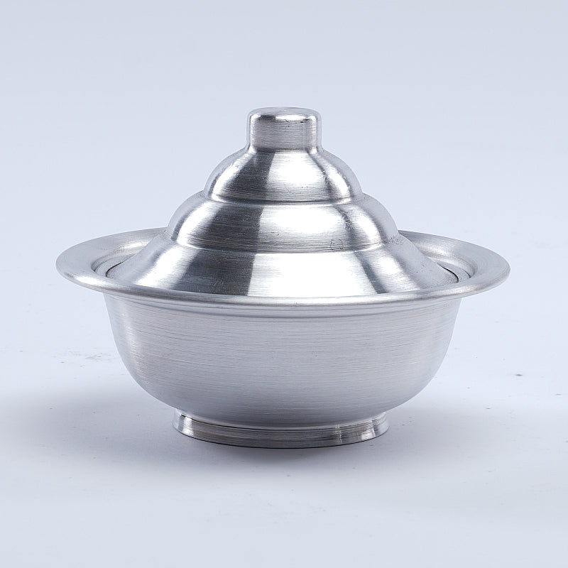 Aluminum Bowl with Base And Lid